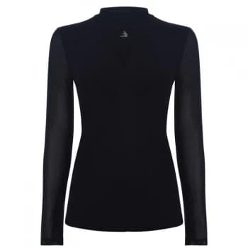 DKNY Keyhole Mesh Blouse - NEW NAVY
