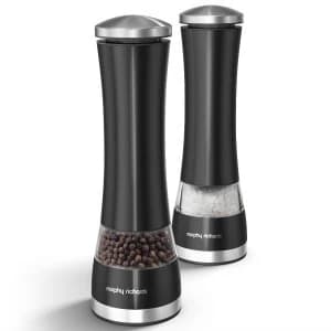Morphy Richards Electronic Salt and Pepper Mill Set - Black