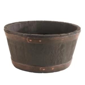 Oakwood Barrel Planter