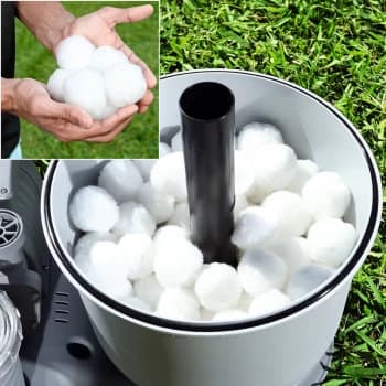 Bestway - Flow Clear Polysphere Swimming Pool White 17.6 x 17.6 x 10cm / 6.9 x 6.9x 3.9 in