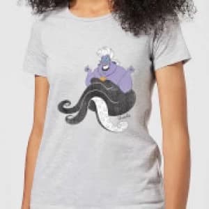 Disney The Little Mermaid Ursula Classic Womens T-Shirt - Grey - L