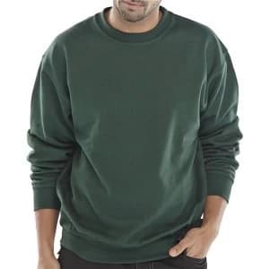 Click Workwear Sweatshirt Polycotton 300gsm 2XL Bottle Green Ref