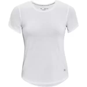 Under Armour Streaker Short Sleeve T Shirt Ladies - White