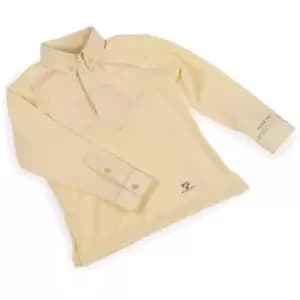 Aubrion Juniors Long Sleeve Tie Shirt - Yellow