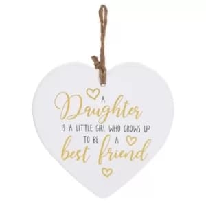 Golden Sentiments Heart Daughter