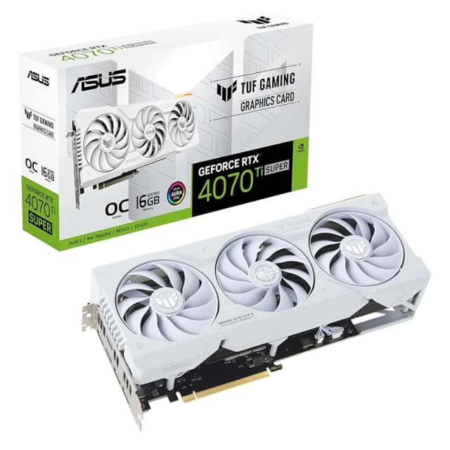 Asus GPU NV 4070TiS TUF Gaming O16G White Fan TUF-RTX4070TIS-O16G-WHITE