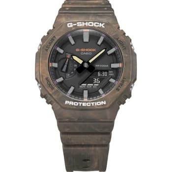 Mens G-Shock GA-2100FR-5AER Foggy Forest Brown Strap Wristwatch