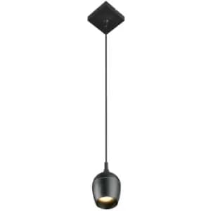 Lucide PRESTON - Pendant Light Bathroom - Ø10cm - 1xGU10 - IP44 - Black