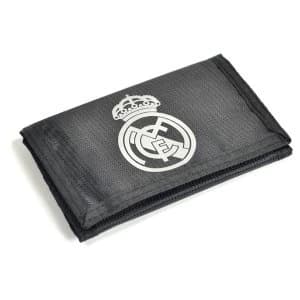 Real Madrid React Black Tri Fold Hook and loop fastener Wallet