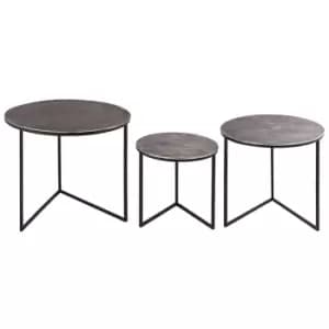 Farrah Collection Set of Three Round Tables