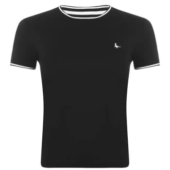 Jack Wills Rowacress Ringer T Shirt - Black