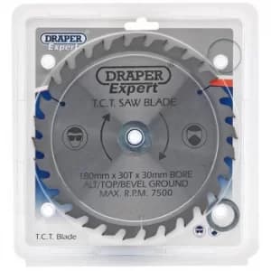 Draper Expert TCT Saw Blade 180X30mmx30T