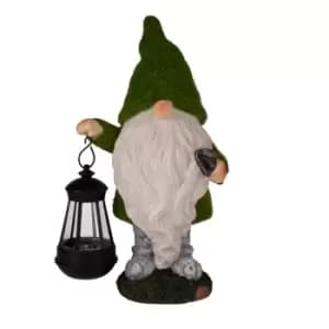 Garden Solar Ornaments Garden Gnome with Hanging Solar Lantern M&W