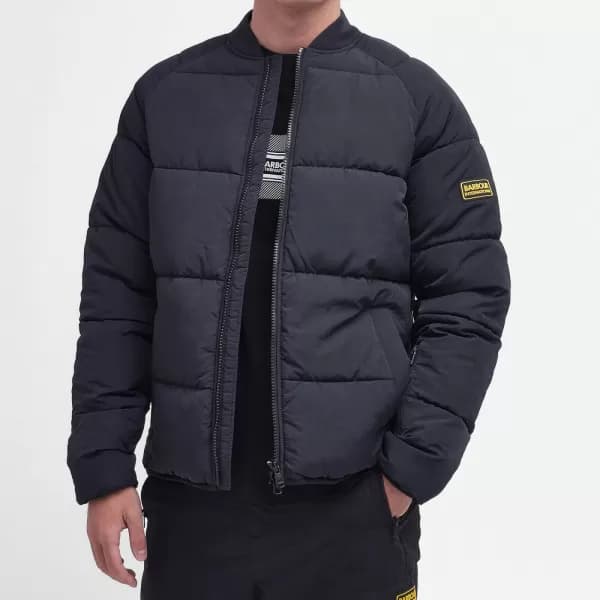 Barbour International Cluny Quilted Shell Bomber Jacket - M