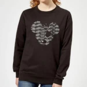 Danger Mouse Word Face Womens Sweatshirt - Black - XL