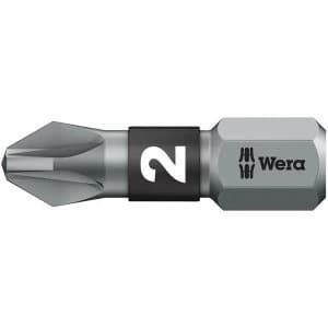 Wera 855/1 BTZ BiTorsion Pozidriv Bits Extra Tough PZ2 x 25mm (Pack 10)