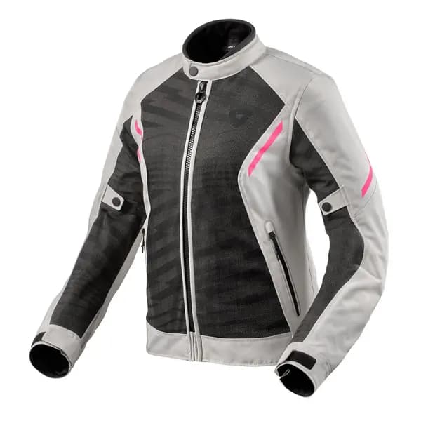 REV'IT! Torque 2 H2O Jacket Lady Black Light Gray Size 34