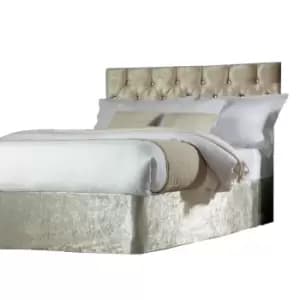 Belledorm Divan Crushed Velvet Base Wrap (Double) (Champagne)