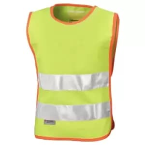 Result Junior Kids Hi-Vis Tabard Jacket / Safetywear (L-XL) (Hi-Vis Yellow)