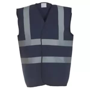Yoko Mens High-Vis Waistcoat (M) (Navy)