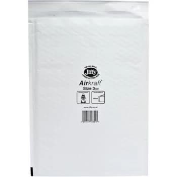 Jiffy - 42JL3 Air Kraft No. 3 Mail Bag 220 x 320mm - White