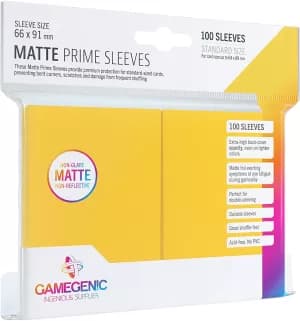 Gamegenic Prime 100 Sleeves Yellow