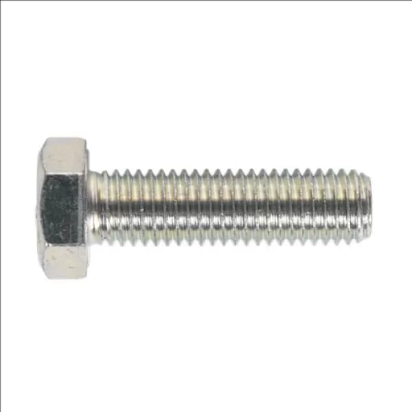 Genuine SEALEY SS1450 HT Setscrew M14 x 50mm 8.8 Zinc DIN 933 Pack of 10