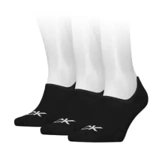 Calvin Klein Foot Logo 3 Pack Socks Mens - Black