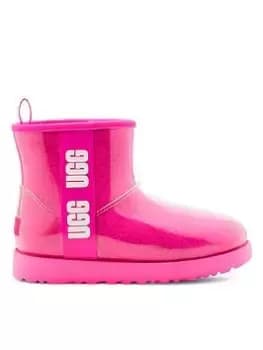 UGG Classic Clear Mini Ankle Boot - Pink, Size 4, Women