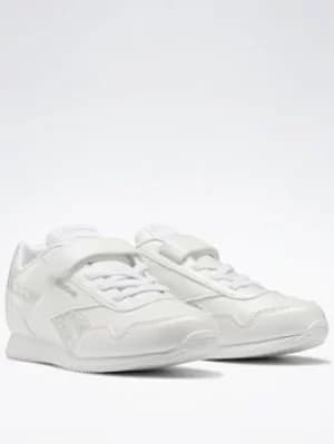 Reebok Royal Classic Jogger 3 Shoes, Silver/White, Size 1.5 Older