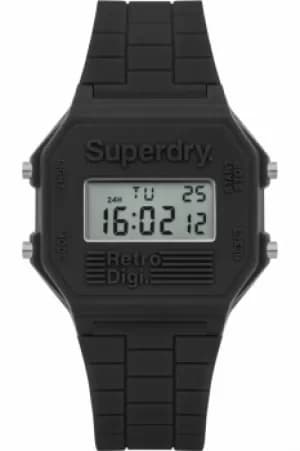 Mens Superdry Retro Digi Alarm Chronograph Watch SYG201E