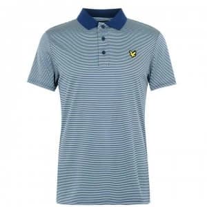 Lyle and Scott Microstripe Polo Shirt - Deep Fjord 896