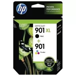 HP 901XL Black And 901 Tri Colour Printer Ink Cartridge