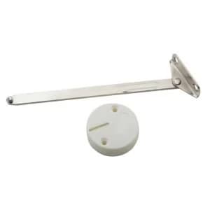 BQ Nickel effect Steel RH flap stay L150mm