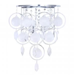 Litecraft Pluto Opal Wall Light