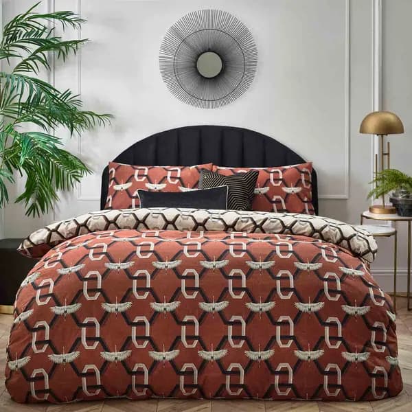 furn. Furn. Avalon Geometric King Duvet Cover Set 5025532714343
