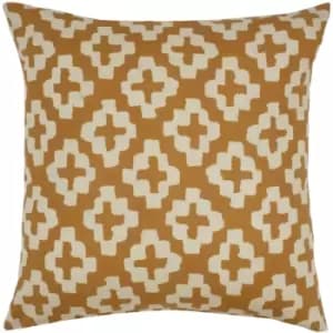 Nomi Monoprint Cushion Mustard