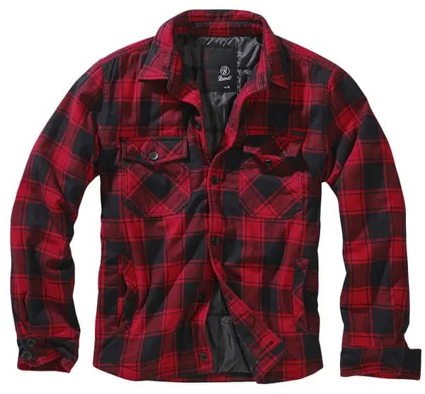 Brandit Lumberjacket Between-seasons Jacket Black red L Men