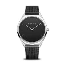 Bering Black 'Ultra Slim' Watch - 17039-102