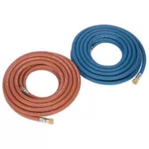 Sealey WH10 Welding Hose Set Oxyacetylene EN ISO 3821 (EN 559) 10m