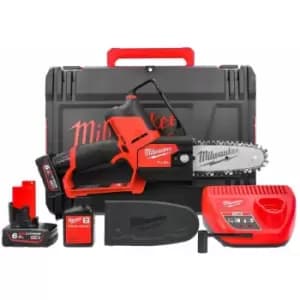 M12FHS-602X 12V fuel Cordless Hatchet Pruning Saw With 2 x 6.0Ah Batteries, Charger & Carry Case - Milwaukee