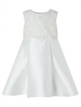 Monsoon Baby Girls Anika Ivory Dress - Ivory