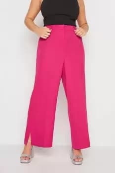 Split Hem Flared Trousers