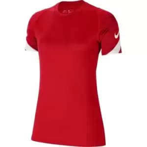 Nike Strike Short Sleeve T Shirt Ladies - Red