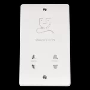 DUAL VOLTAGE SHAVER SOCKET OUTLET