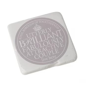 Square Coaster Attractive Couple By Heaven Sends