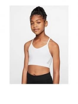 Nike Older Girls Seamless Sports Bra - White