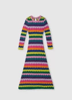 Olivia Rubin Womens Mirabel Crochet Rainbow Dress In Multi