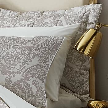 Catherine Lansfield Opulent Jacquard Champagne Pillowsham Pair