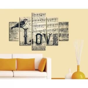 ST091 Multicolor Decorative MDF Painting (5 Pieces)